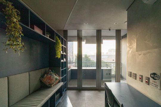 Área comum de kitnet/studio para alugar com 1 quarto, 26m² em Perdizes, São Paulo