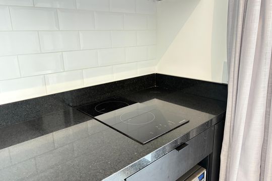 Cozinha de kitnet/studio para alugar com 1 quarto, 43m² em Jardim Analia Franco, São Paulo