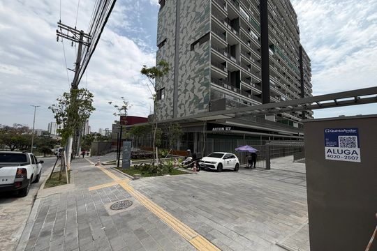 Fachada de kitnet/studio para alugar com 1 quarto, 43m² em Jardim Analia Franco, São Paulo