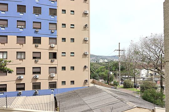Vista da Suíte de apartamento à venda com 2 quartos, 59m² em Petrópolis, Porto Alegre