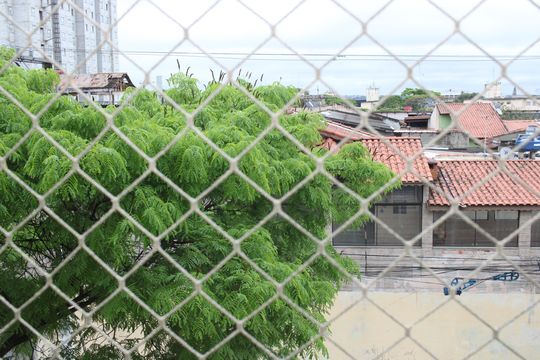 Vista da sacada da sala de apartamento à venda com 2 quartos, 54m² em Vila Raquel, São Paulo