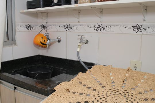 Área de Serviço de apartamento à venda com 2 quartos, 54m² em Vila Raquel, São Paulo