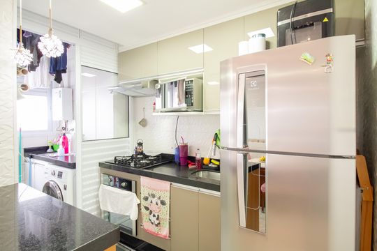 Cozinha de apartamento à venda com 2 quartos, 47m² em Penha de França, São Paulo