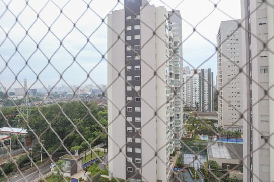 Vista da Sala de apartamento para alugar com 2 quartos, 60m² em Vila Anastácio, São Paulo