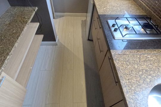 Cozinha Americana de apartamento para alugar com 1 quarto, 50m² em Gonzaga, Santos