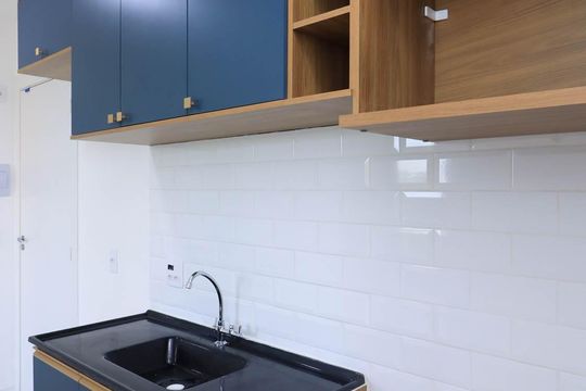 Cozinha  de apartamento para alugar com 2 quartos, 37m² em Vila Andrade, São Paulo