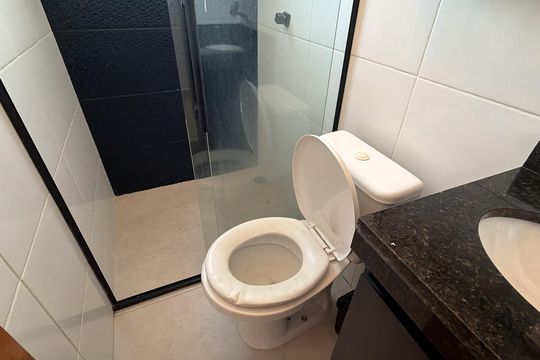 Banheiro de apartamento para alugar com 2 quartos, 45m² em Parque Sevilha, São Paulo