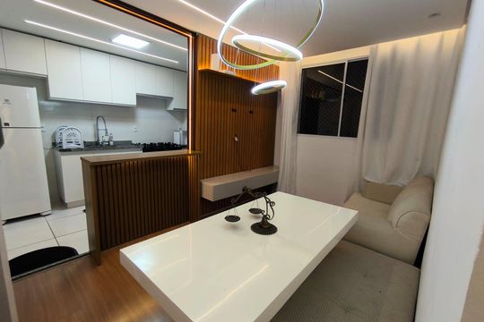 Sala de apartamento para alugar com 2 quartos, 48m² em São Damião, Belo Horizonte