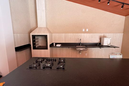 Área comum - Churrasqueira de apartamento à venda com 3 quartos, 138m² em Setor Bueno, Goiânia