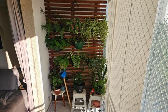 Varanda da sala de apartamento à venda com 2 quartos, 69m² em Jardim Prudência, São Paulo