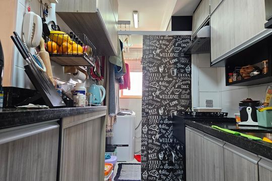 Cozinha de apartamento à venda com 2 quartos, 69m² em Jardim Prudência, São Paulo