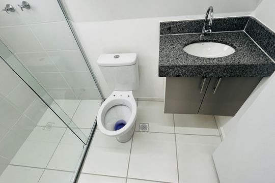 Banheiro Suíte de apartamento para alugar com 3 quartos, 64m² em Botafogo, Campinas
