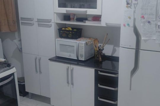 Cozinha de apartamento à venda com 2 quartos, 48m² em Baeta Neves, São Bernardo do Campo