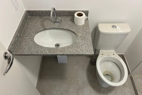 Banheiro de apartamento para alugar com 2 quartos, 42m² em Lapa de Baixo, São Paulo