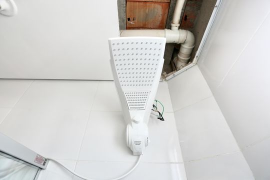 Banheiro da Suíte de apartamento à venda com 3 quartos, 60m² em Europa, Contagem
