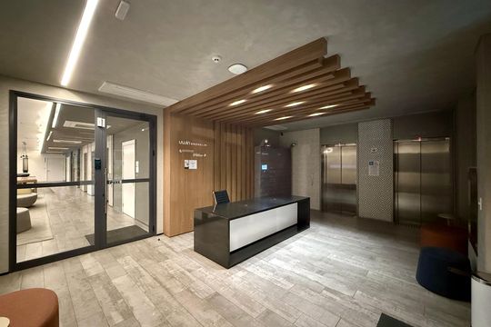 Hall Social Bloco  de apartamento para alugar com 1 quarto, 30m² em Brooklin, São Paulo