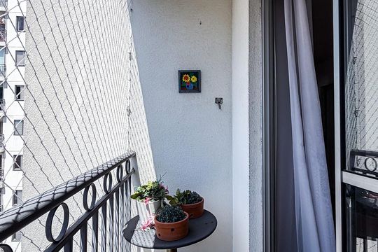 Varanda da Sala de apartamento à venda com 2 quartos, 71m² em Quarta Parada, São Paulo