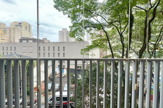 Vista da Varanda de kitnet/studio para alugar com 1 quarto, 37m² em Jardim Paulista, São Paulo