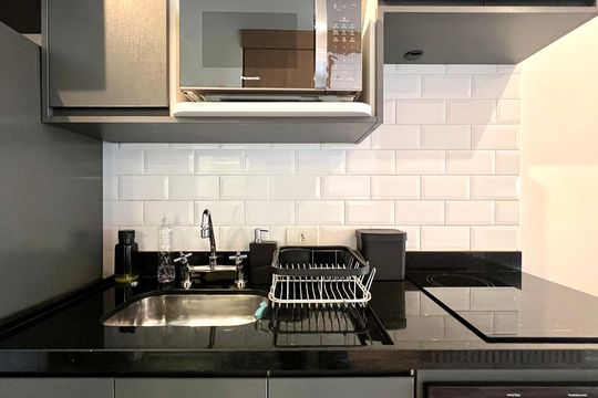 Cozinha de kitnet/studio para alugar com 1 quarto, 37m² em Jardim Paulista, São Paulo