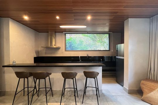 Área comum de kitnet/studio para alugar com 1 quarto, 37m² em Jardim Paulista, São Paulo