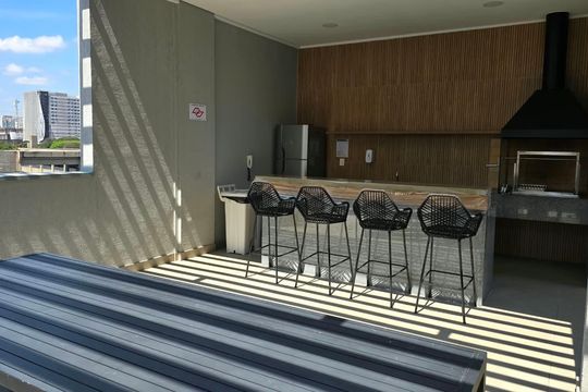 Área externa de apartamento para alugar com 1 quarto, 40m² em Belém, São Paulo