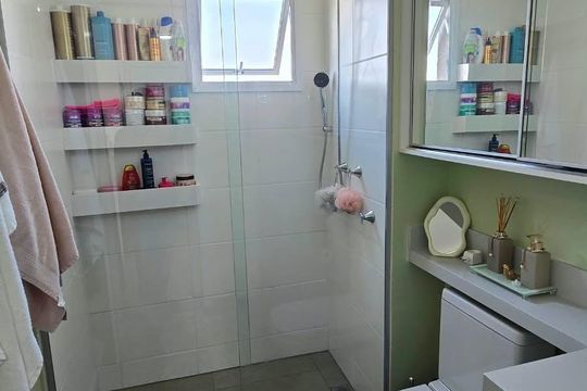 Banheiro de apartamento para alugar com 1 quarto, 40m² em Belém, São Paulo