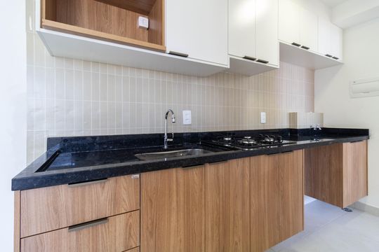 Cozinha de apartamento para alugar com 2 quartos, 33m² em Parque Industrial Tomas Edson, São Paulo