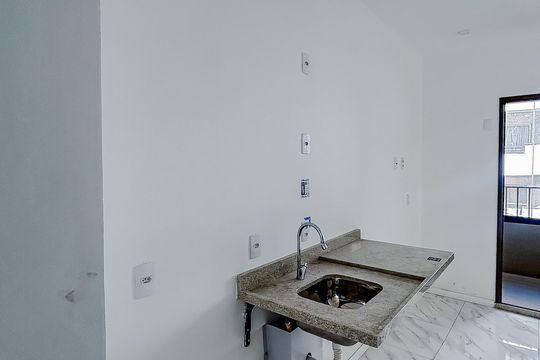 Cozinha de kitnet/studio à venda com 1 quarto, 24m² em Tatuapé, São Paulo