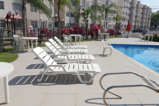 Área comum - Piscina de apartamento para alugar com 2 quartos, 41m² em Santa Cruz, Rio de Janeiro