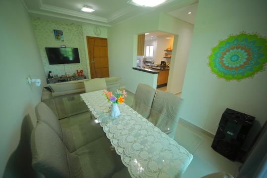 Sala  de apartamento à venda com 3 quartos, 75m² em Jardim Brasilia, São Bernardo do Campo