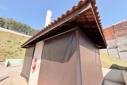 Área comum - Churrasqueira de apartamento à venda com 1 quarto, 37m² em Jardim Promeca, Várzea Paulista
