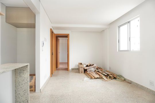 Sala  de apartamento à venda com 3 quartos, 133m² em Colégio Batista, Belo Horizonte