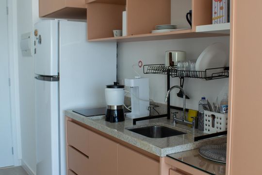 Studio de kitnet/studio para alugar com 1 quarto, 24m² em Santo Amaro, São Paulo