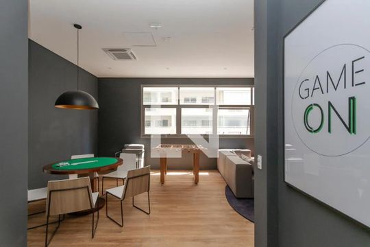 Área comum de kitnet/studio para alugar com 1 quarto, 24m² em Santo Amaro, São Paulo