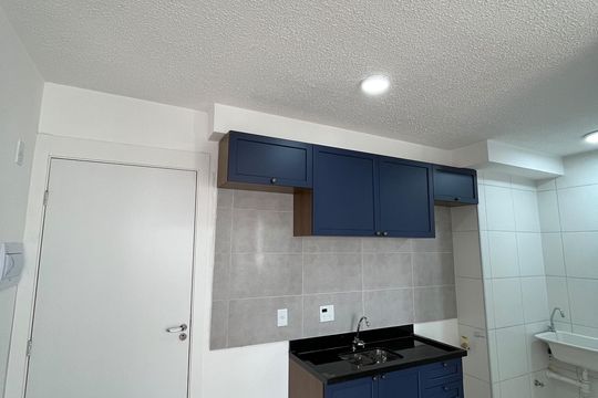 Cozinha de apartamento para alugar com 2 quartos, 35m² em Jaguaré, São Paulo