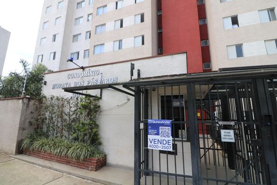 Fachada e portaria de apartamento à venda com 2 quartos, 46m² em Parque São Lourenço, São Paulo