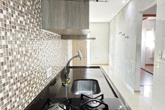 Cozinha de apartamento à venda com 2 quartos, 85m² em Jardim Stetel, Santo André