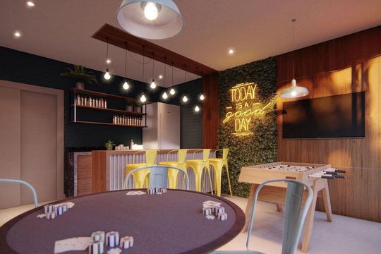 Sala de Jogos de kitnet/studio para alugar com 1 quarto, 27m² em Novo Mundo, Curitiba