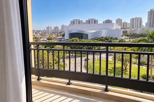 Varanda da sala de apartamento à venda com 2 quartos, 48m² em Portal dos Gramados, Guarulhos