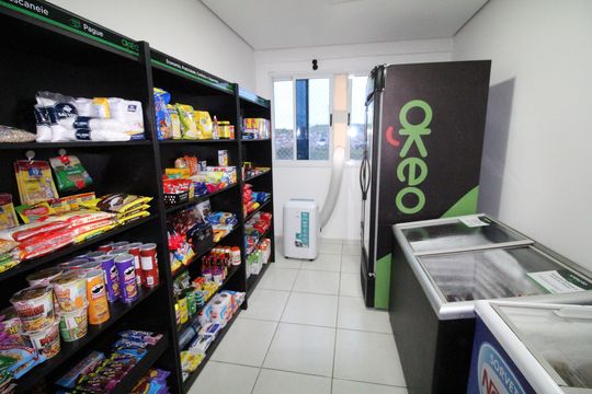 Área comum - Mini Mercado de apartamento para alugar com 2 quartos, 57m² em Conjunto Residencial Flamboyant, São José dos Campos