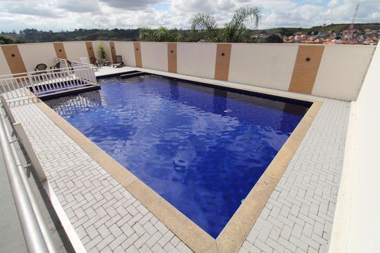 Área comum - Piscina de apartamento para alugar com 2 quartos, 57m² em Conjunto Residencial Flamboyant, São José dos Campos
