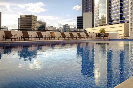 Área comum - Piscina de apartamento para alugar com 2 quartos, 86m² em Caminho das Árvores, Salvador