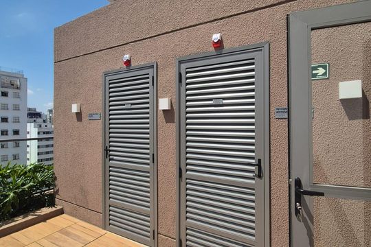 Área externa de apartamento à venda com 1 quarto, 28m² em Vila Olímpia, São Paulo