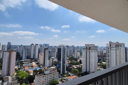 Varanda de apartamento à venda com 1 quarto, 28m² em Vila Olímpia, São Paulo