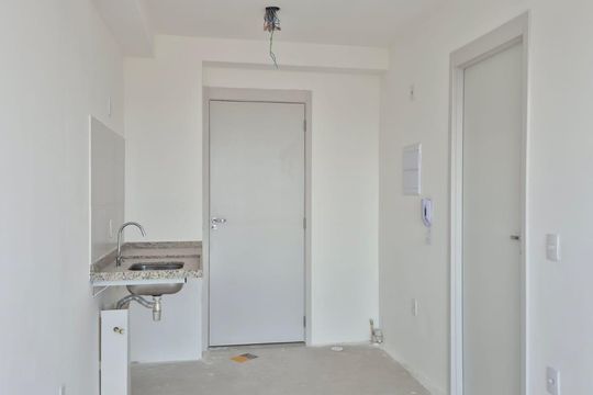 Cozinha de apartamento à venda com 1 quarto, 28m² em Vila Olímpia, São Paulo