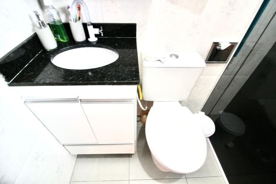 Banheiro da suíte 1 de casa à venda com 3 quartos, 140m² em Artur Alvim, São Paulo