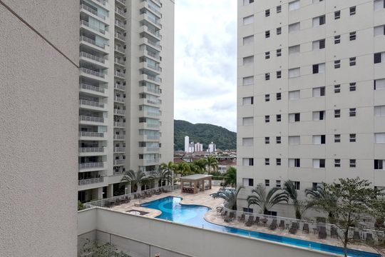 Vista do Quarto 1 de apartamento para alugar com 2 quartos, 84m² em Marapé, Santos
