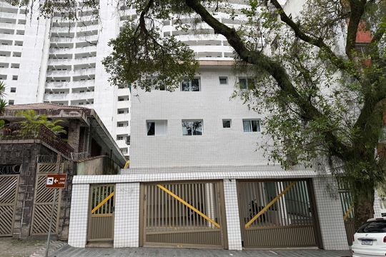 Fachada de kitnet/studio para alugar com 1 quarto, 28m² em José Menino, Santos