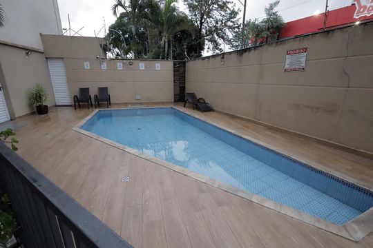 Área comum - Piscina de apartamento para alugar com 3 quartos, 36m² em Vila Palmares, Santo André