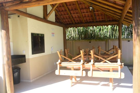 Área comum - Churrasqueira de apartamento para alugar com 2 quartos, 46m² em Jardim Betânia, Cachoeirinha